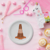 Road Cone Oranje Taraffic kegel Papieren Bordje (Feest)