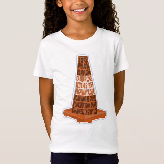 Road Cone Oranje Taraffic kegel T-shirt (Voorkant)