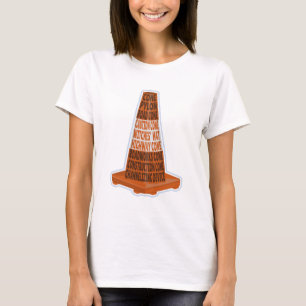 Road Cone Oranje Taraffic kegel T-shirt