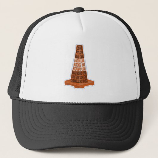 Road Cone Oranje Taraffic kegel Trucker Pet (Voorkant)