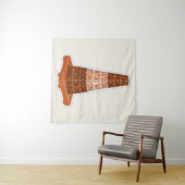 Road Cone Oranje Taraffic kegel Wandkleed (In Situ (horizontaal))