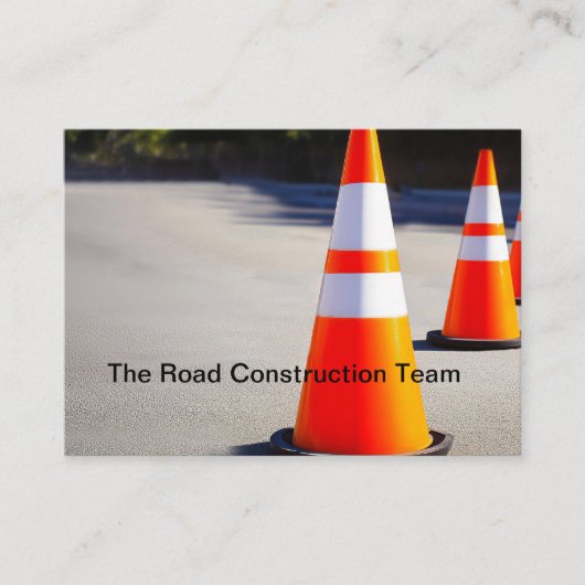 Road Construction Asphalt And Concrete Visitekaartje (Voorkant)