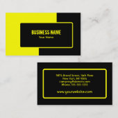 Road Construction Business Card Template Visitekaartje (Voorkant / Achterkant)