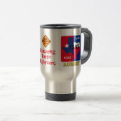 Road Construction, FM 1385, Aubrey, TX, Travel Mug Reisbeker (Voorkant rechts)