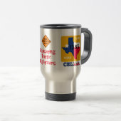 Road Construction, FM 1385, Celina, TX, Travel Mug Reisbeker (Voorkant rechts)