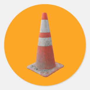 Road Construction Pylon Series Ronde Sticker