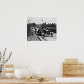 Road Crew at Work, 1925 Poster (Keuken)