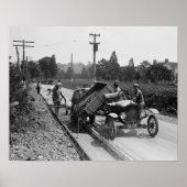 Road Crew at Work, 1925 Poster (Voorkant)