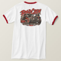 Road Crew Hot Rod Garage Vintage Dames Design T-