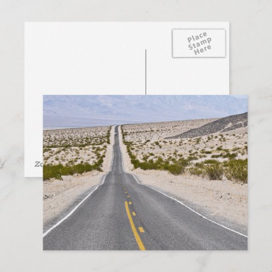 Road Death Valley Briefkaart (Voorkant / Achterkant)