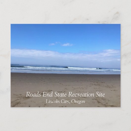 Road End, Lincoln City, Oregon Briefkaart (Voorkant)