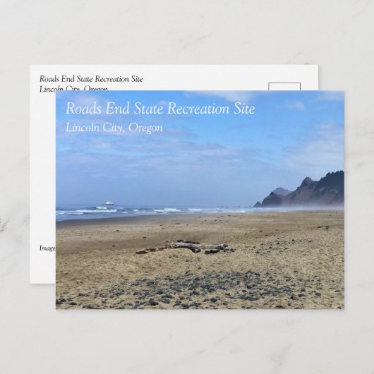 Road End, Lincoln City, Oregon Briefkaart (Voorkant / Achterkant)