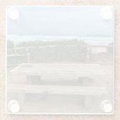 Road End, Lincoln City, Oregon Glazen Onderzetter (Achterkant)