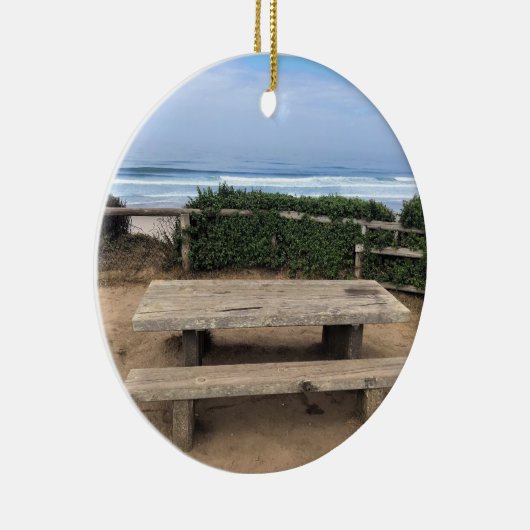 Road End, Lincoln City, Oregon Keramisch Ornament (Rechts)