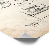 Road Engine Patent - Old look Poster (Hoek)