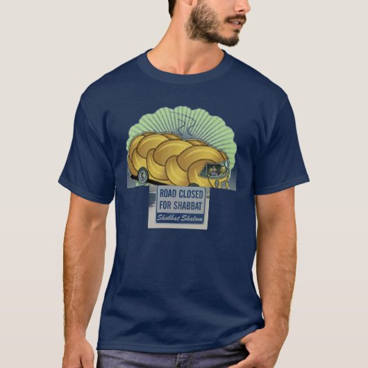 Road Gesloten voor Shabbat, Challah Bus T-shirt (Voorkant)
