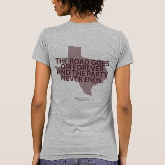 Road Goes On Forever T-shirt (Achterkant)