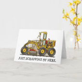 Road Grader Construction Note Kaart (Gele Bloem)