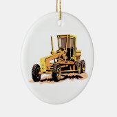Road Grader Keramisch Ornament (Rechts)
