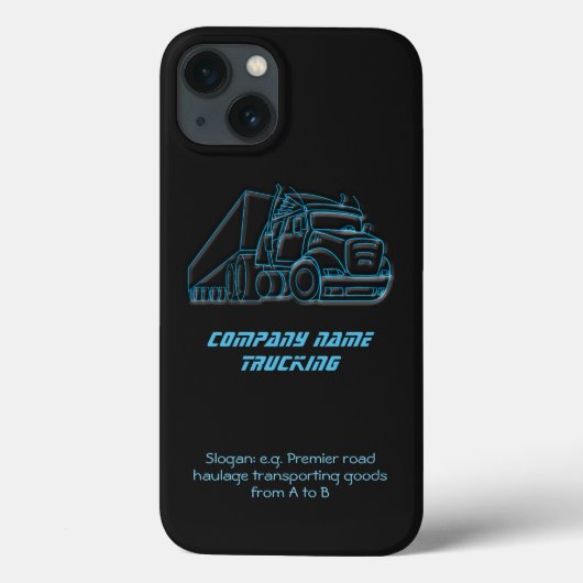 Road Haulage Semi-Truck Blue logo Case-Mate iPhone Case (Achterkant)