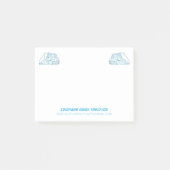 Road Haulage Semi-Truck Blue logo Post-it® Notes (Voorkant)