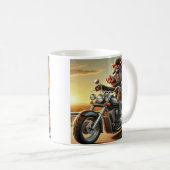 Road Hog Motorcycle Mug | Biker Pig Riding Chopper Koffiemok (Voorkant rechts)