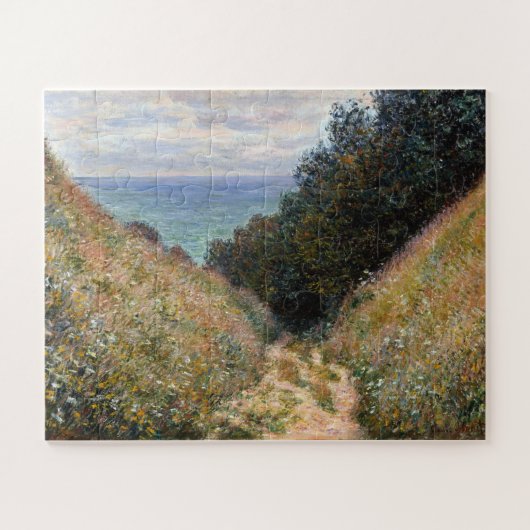 Road in La Cavée, Pourville, Monet Legpuzzel (Horizontaal)