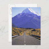 Road in Mount Cook National Park, New Zealand Briefkaart (Voorkant / Achterkant)