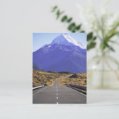 Road in Mount Cook National Park, New Zealand Briefkaart (Staand voorkant)