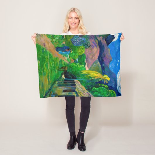 Road in Tahiti, Gauguin Fleece Deken (In situ)