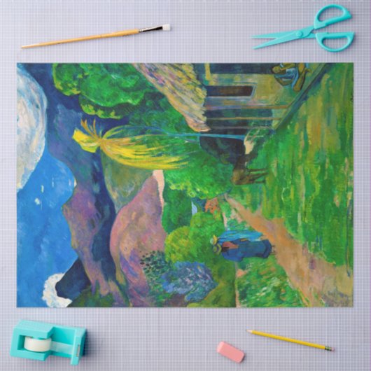 Road in Tahiti, Gauguin Tissuepapier (Craft)