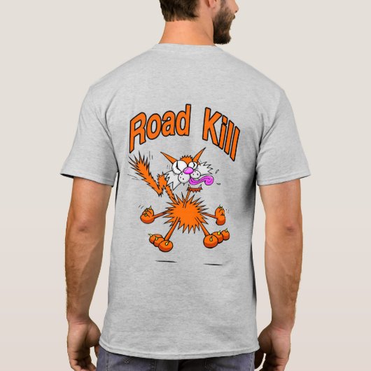 Road Kill Cat T-shirt (Achterkant)