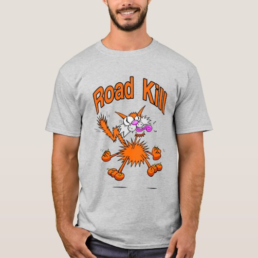 Road Kill Cat T-shirt (Voorkant)