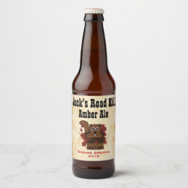 Road Kill Custom Beer Label Bier Etiket