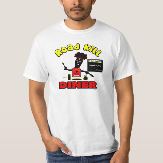 Road Kill Diner Gifts en Apparel T-shirt (Voorkant)
