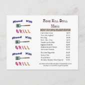 Road Kill Grill Briefkaart (Voorkant)