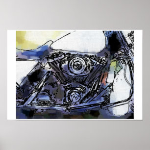 Road King Custom Poster