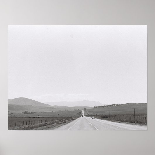 Road Landscape Kodak Film Afbeelding A3 Poster (Voorkant)