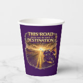 Road Leads to Your Destination Paper Cups Papieren Bekers (Voorkant)