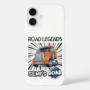 Road Legends: Semi's Roar! iPhone 16 Hoesje