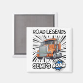 Road Legends: Semi's Roar! Magneet (Voorkant / Achterkant)