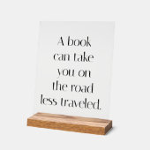 Road Less Gereisd Acryl Teken Bord (Hoek)