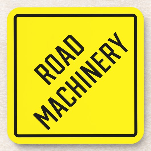 Road Machinery Hard Plastic Onderzetter (Voorkant)