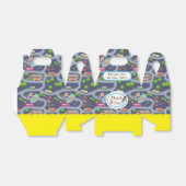 Road Map Blue Favor Box Bedankdoosjes (Uitgevouwen)