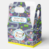 Road Map Blue Favor Box Bedankdoosjes (Geopend)