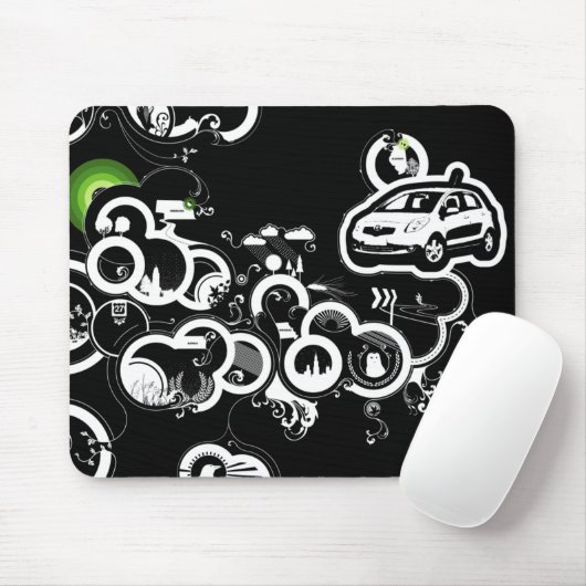 Road Map Mousepad Muismat (Met muis)