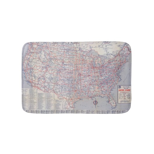 Road map United States Badmat (Voorkant)