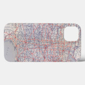 Road map United States Case-Mate iPhone Case (Achterkant (horizontaal))