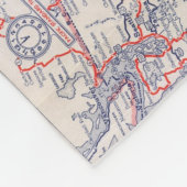 Road map United States Fleece Deken (Hoek)