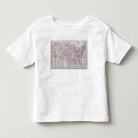 Road map United States Kinder Shirts (Voorkant)